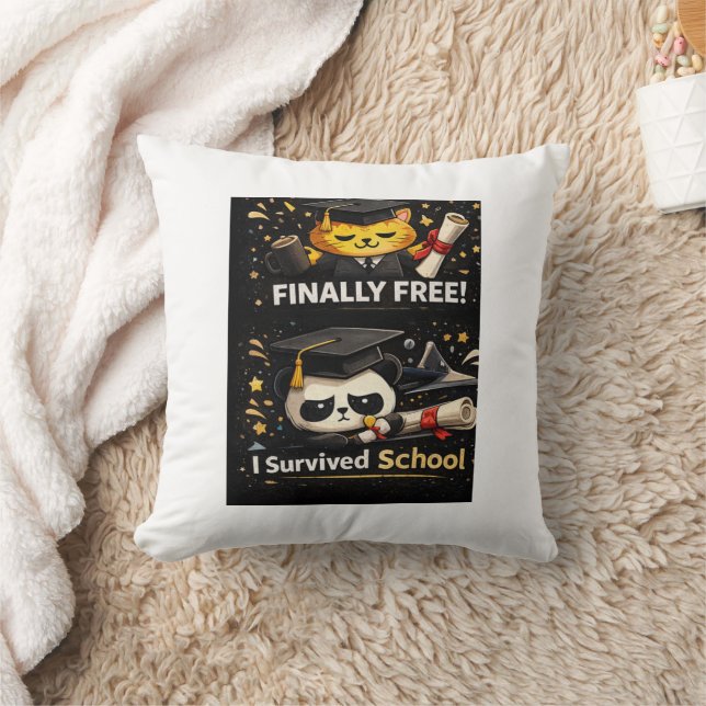 Almofada Done Finally Free Graduation Shirt (Cobertor)