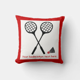 Almofada Dons de Badminton, raquete e escuta