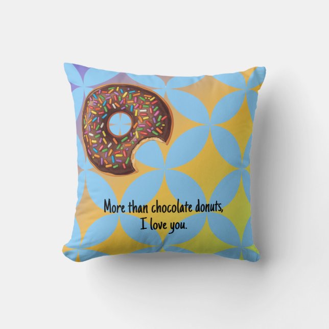 Almofada Donuts de Chocolate Amor (Frente)