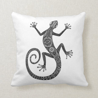 Almofada Doodle do lagarto ou da salamandra