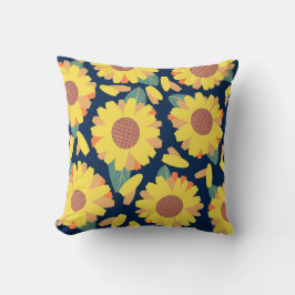 Almofada Doodle Flor de Sol