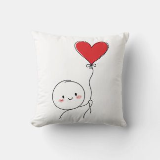 Almofada Doodle Mínimo de Amor Fofo