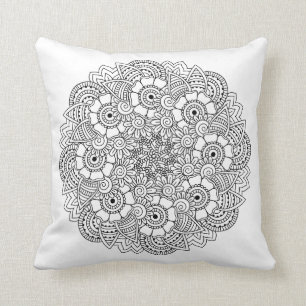 Almofada Doodle redondo do design