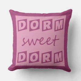 Almofada "Dorm Sweet Dorm" travesseiro decorativo reversíve