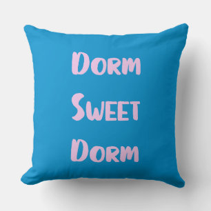Almofada Dorme doce e doce em azul e rosa