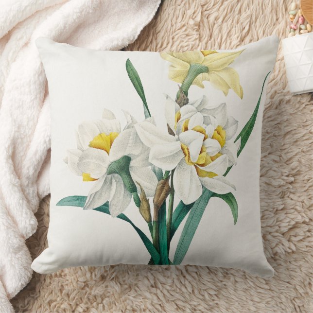 Almofada Double Daffodil,  Pierre-Joseph Redouté, 1827 (Cobertor)
