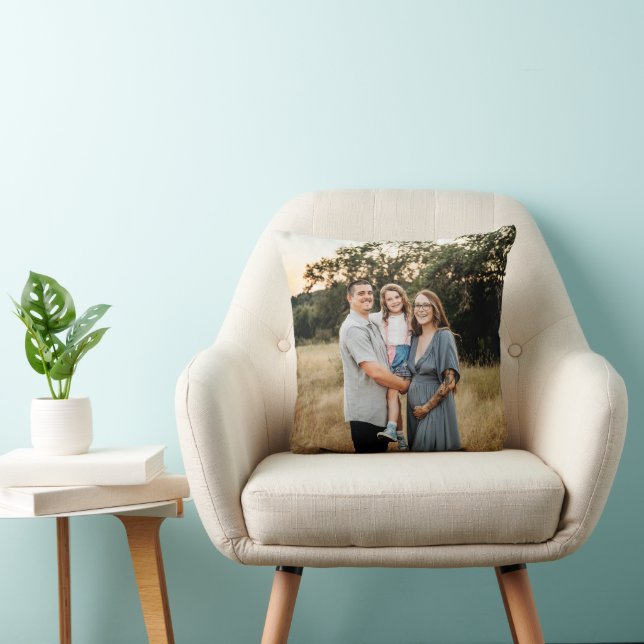 Almofada Double Sided Single Photo Personalized Photo  (Cadeira)