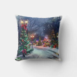 Almofada Double-Sided Winter Wonderland Throw Pillow