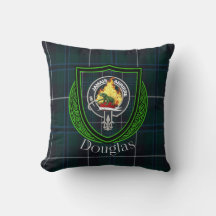 Douglas Scottish Clan Tartan & Crest