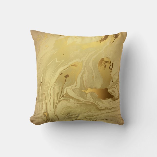 ALMOFADA DOURADA CUSHION MARBLE (Frente)