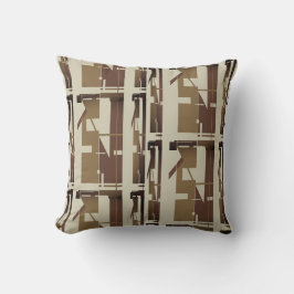 Almofada Dourado Brown Taupe Sudoeste parece Mosaico Irregu