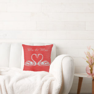 ALMOFADA DOURADO DIAMOND SUAN CUSHION CASAMENTO VERMELHO