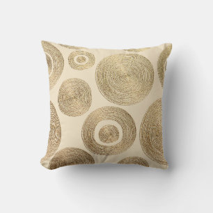 Almofada Dourado padrão: design de luxo abstrato brilhante