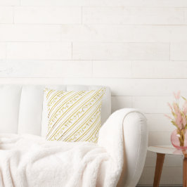 Almofada Dourado Paleo Hebraico Bíblico Dizendo Foil Faux