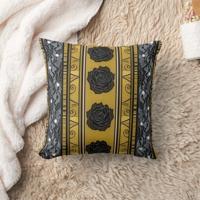 Almofada Dourado preto: (Cobertor)