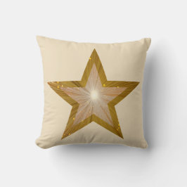 Almofada "Dourado" Star 'Texto' travesseiro decorativo quad