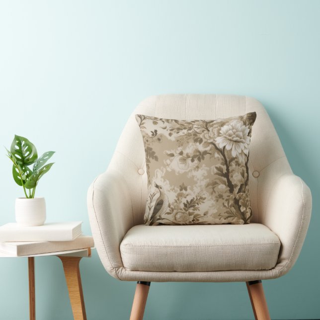 Almofada Dourado Toile de Fleur (Cadeira)