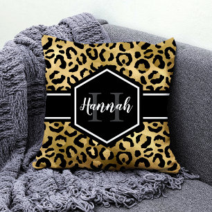 Almofada Dourado Travesseiro decorativo de Monograma das Ma