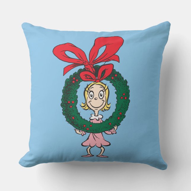 Almofada Dr. Seuss | Cindy-Lou Quem - Coroa (Frente)