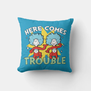 Almofada Dr. Seuss Coisa Um Coisa Dois Aqui Vem o Problem