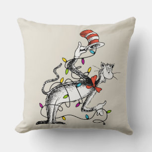 Almofada Dr. Seuss Grinch Gato Mischivado no Ha