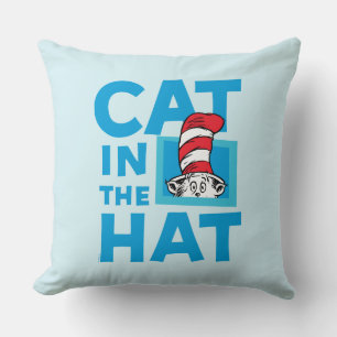 Almofada Dr. Seuss Logotipo do Gato no Chapéu