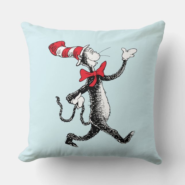Almofada Dr. Seuss | O Gato no Chapéu Passarela (Frente)