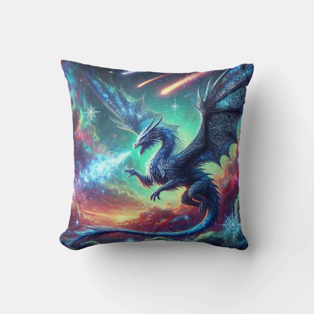 Almofada Dragão Azul (Frente)