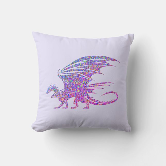 Almofada Dragão Mosaico Incrível (Frente)