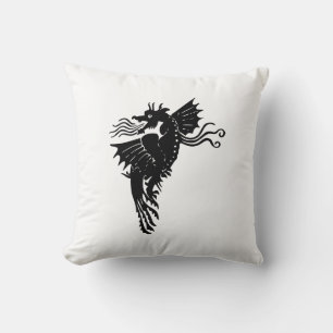 Almofada Dragão Silhouette Spirit Totem Emblem