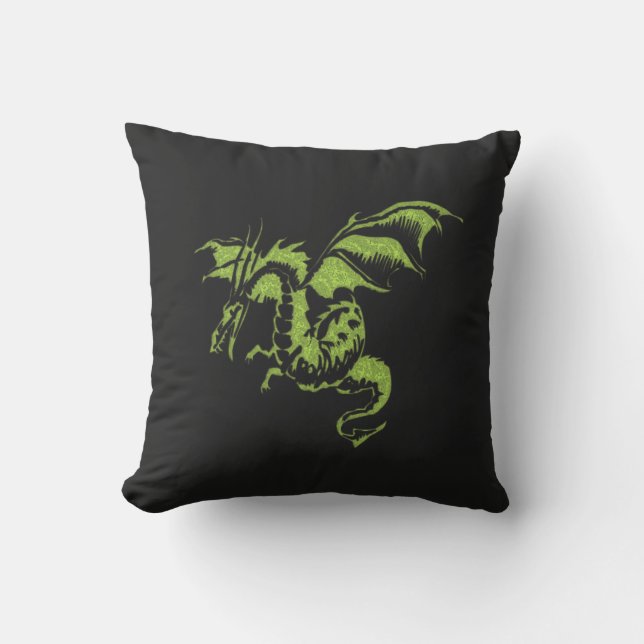 Almofada Dragão Verde (Frente)
