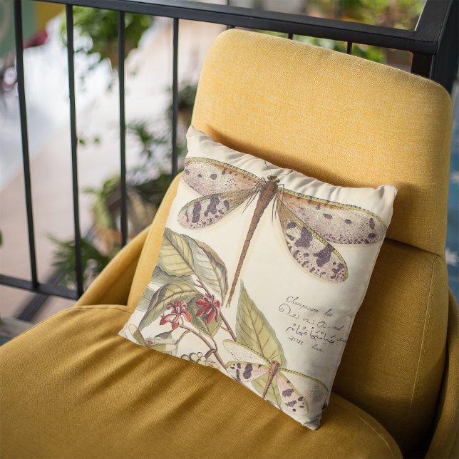 Almofada Dragões com folhas e Frutas (Criador carregado)