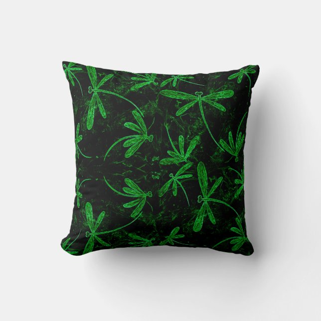 Almofada Dragonfly Flit Neon Green (Frente)
