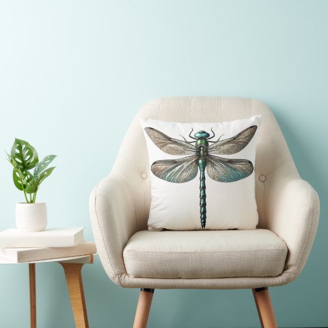 Almofada Dragonfly Nature Inspirou Arte (Cadeira)