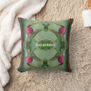 Almofada Dragonfly Vermelha Na Fruta Dogwood Personalizada
