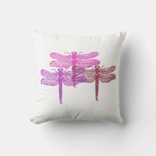 Almofada Dragonfly Violets Travesseiro