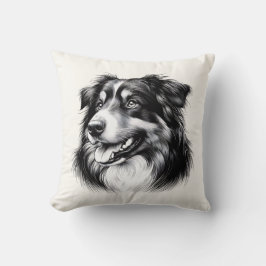 Almofada Drawing Australian Shepherd