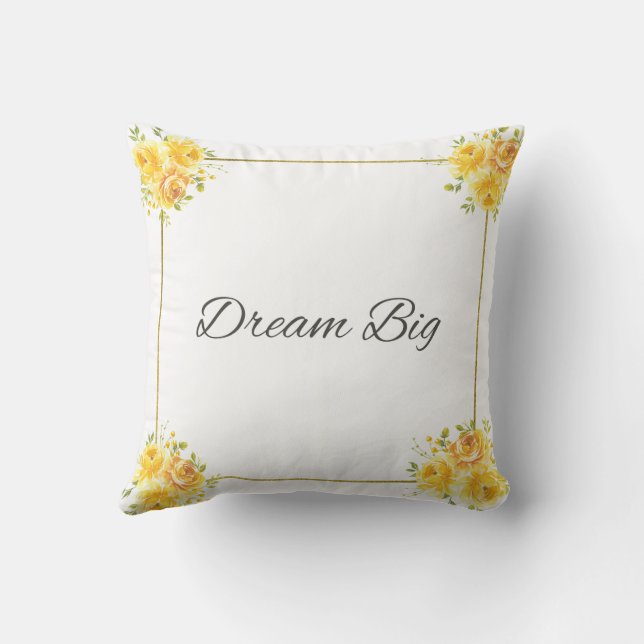 Almofada Dream Big Travesseiro decorativo (Verso)