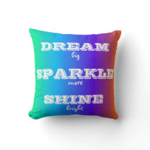 Dream Sparkle Shine Travesseiro decorativo