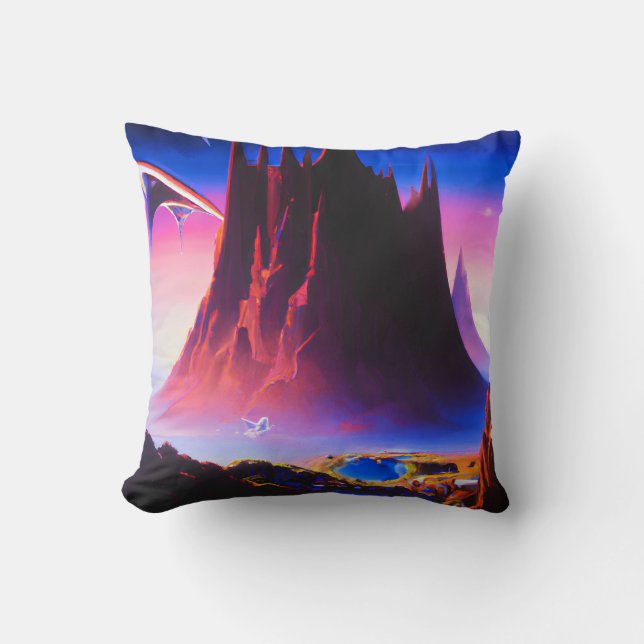 Almofada Dream World Oil Painting (Frente)