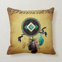 Dreamcatcher em um Fundo de Ouro Grunge