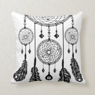 Almofada Dreamcatcher - travesseiro quadrado (branco)