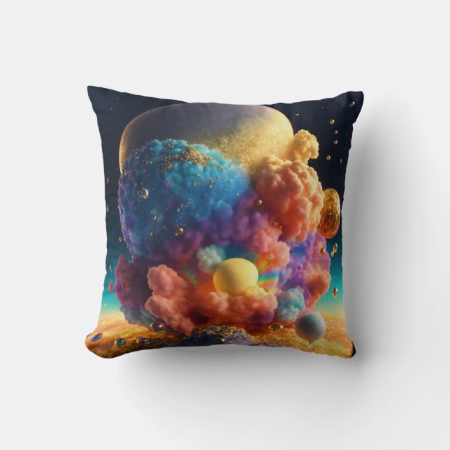Almofada Dreamlike Rainbow Sky Travesseiro Design (Frente)