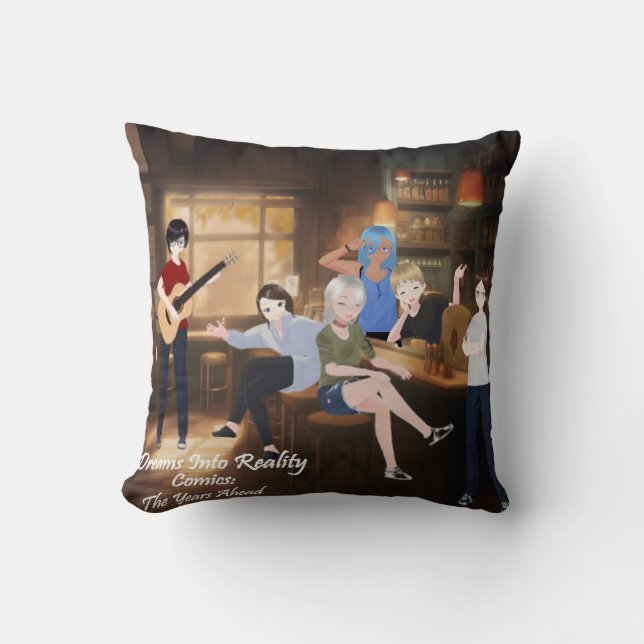 Almofada DreamsIntoRealityComics A Arte Do Cobrir Do Bar (Frente)