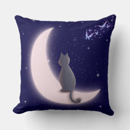 Almofada Dreamy Celestial Cat Design