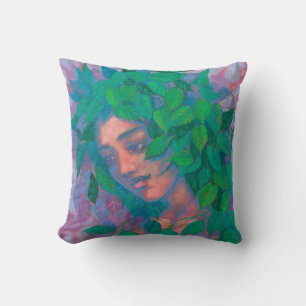 Almofada Dryad Tree Spirit Green deixa surreal fantasia de