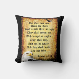 Almofada Duas Águias com Isaiah 40:31
