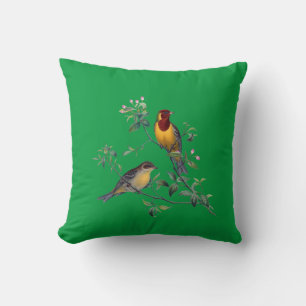 Almofada Duas Aves nas Sucursais de Flor