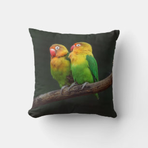 Almofada Duas aves-pomba em uma ramificação