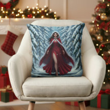Duende de Natal Vermelho na Floresta Invernal Neva
